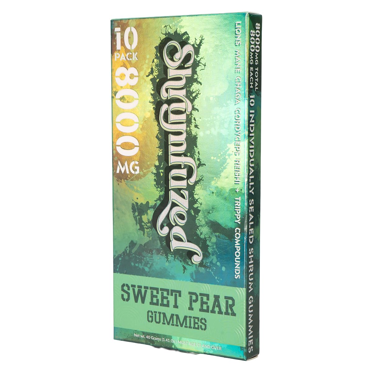 Sweet Pear flavored gummy close-up