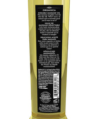 Close up of organic oils used in Kissable Massage Oil Exotic Green Tea