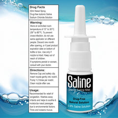 Shusher Care nasal spray moisture for nose comfort demonstration