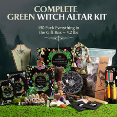 Colored spell candles and incense set for rituals and altar work