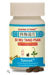 Si Wu Tang Pian 200mg tablets – pack of 2 bottles (400 tablets total)