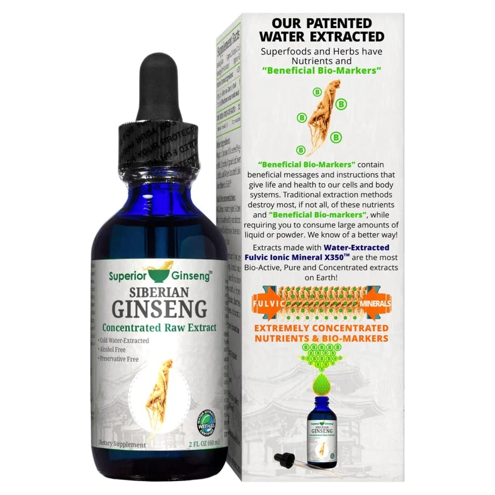 Organic Siberian Ginseng root and raw ingredients