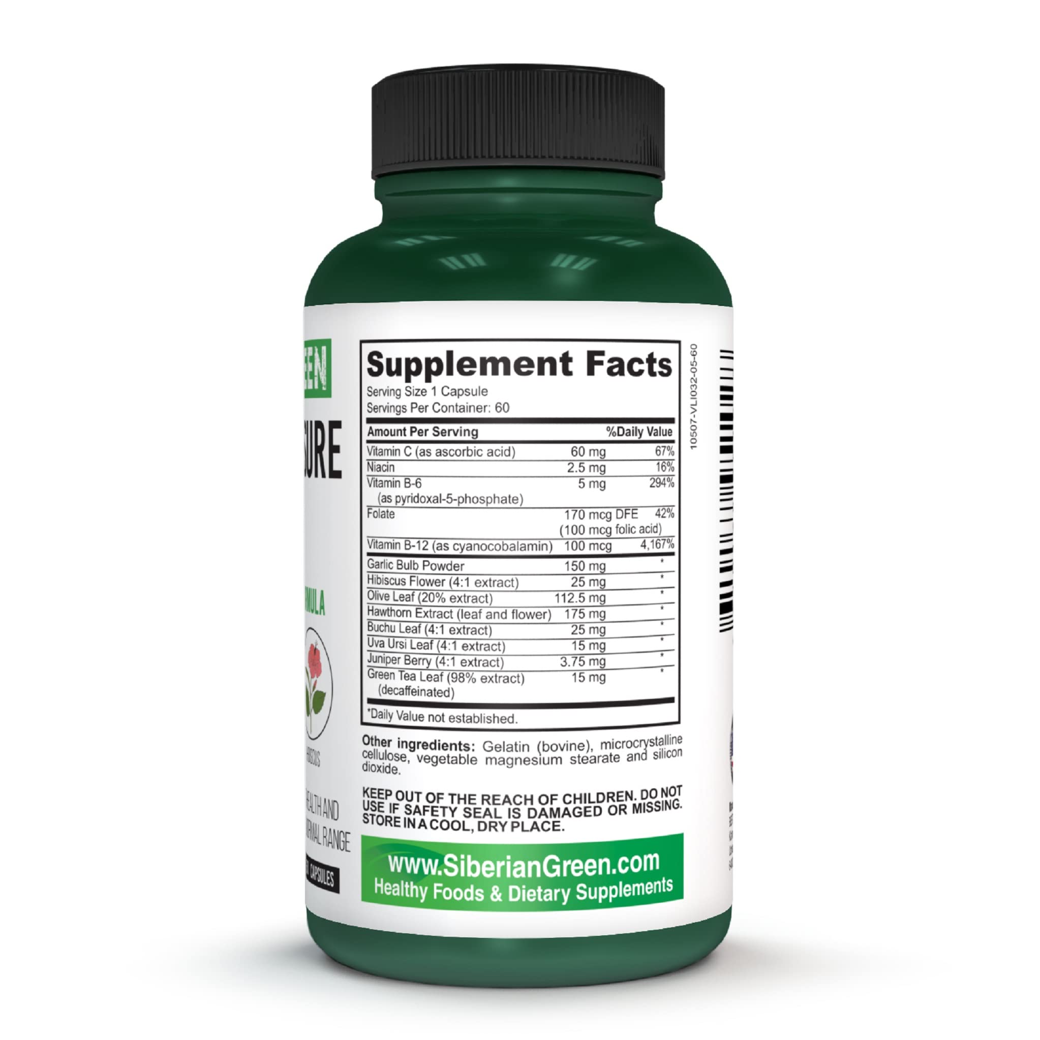 Capsules and ingredients arranged with nutritional components