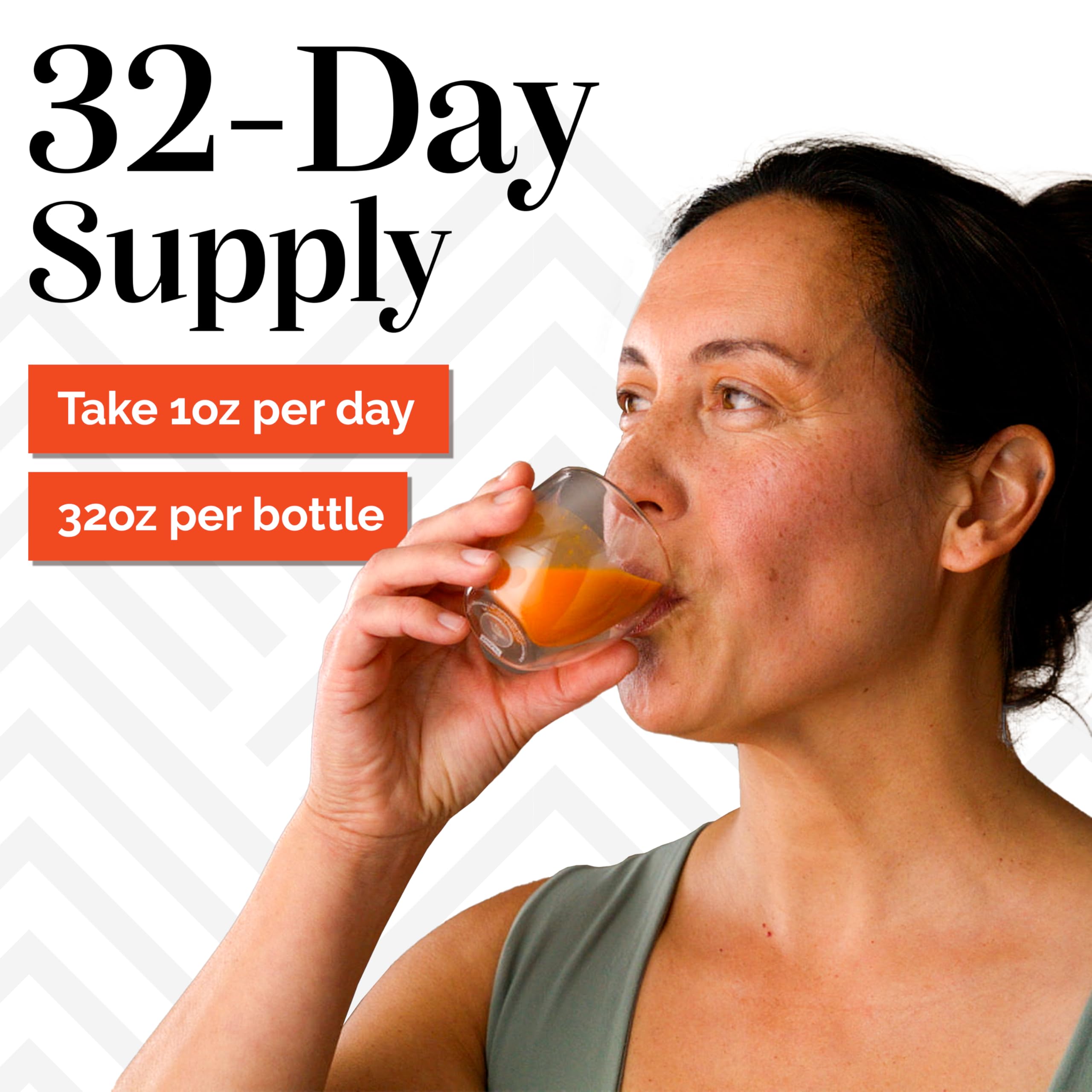 Pouring SIBU Omega-7 Pure sea buckthorn juice into a glass