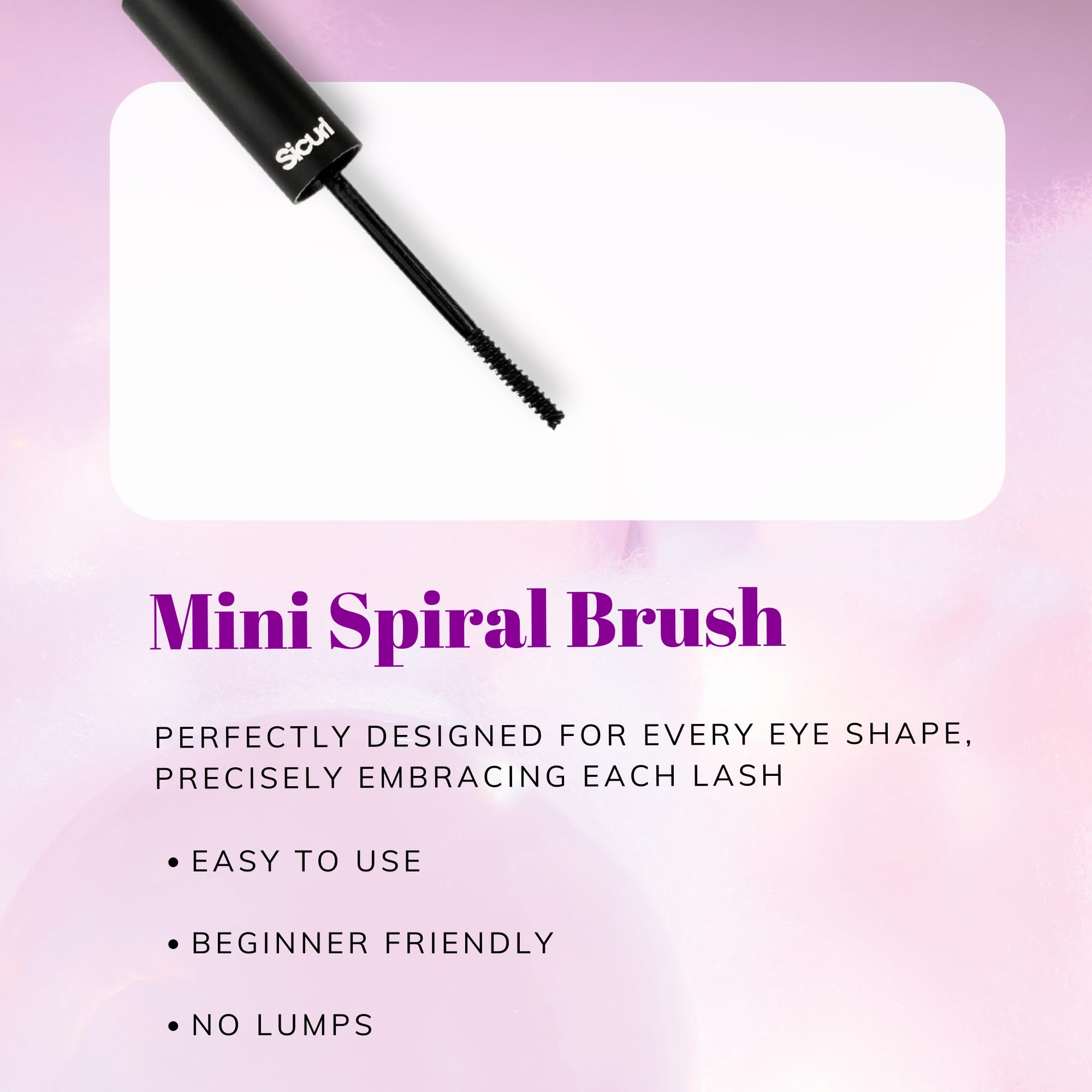 Sicurl Lash Bond flexible hold on natural lashes for comfortable wear