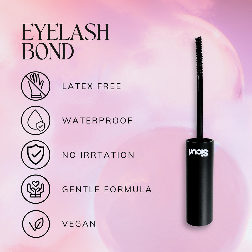 Sicurl Lash Bond quick-dry formula jar shown beside applicator