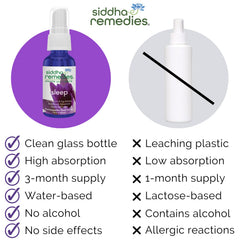 Adult using Siddha Sleep Aid Spray at night
