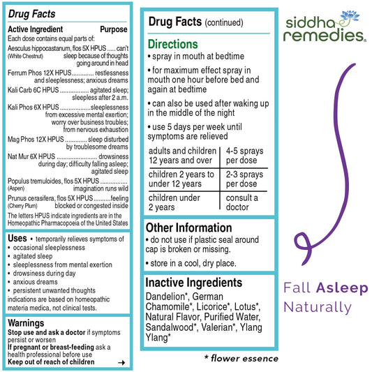 Siddha Sleep Aid packaging