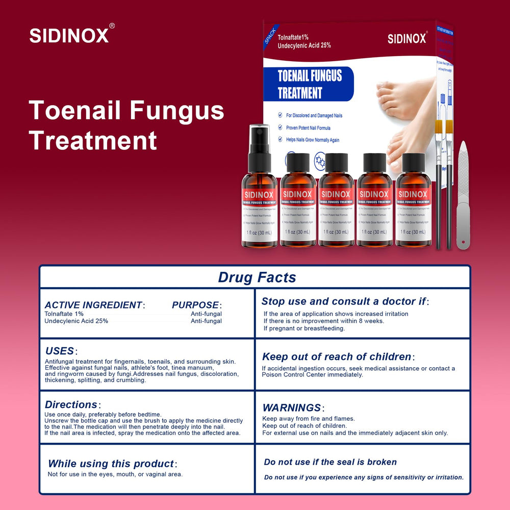 Sidinox barefoot-ready usage demonstrates quick nail care routine.