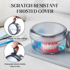 Detachable drain basket for quick drying of dentures