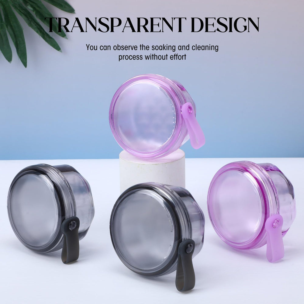 Compact travel denture bath cup for full and partial dentures