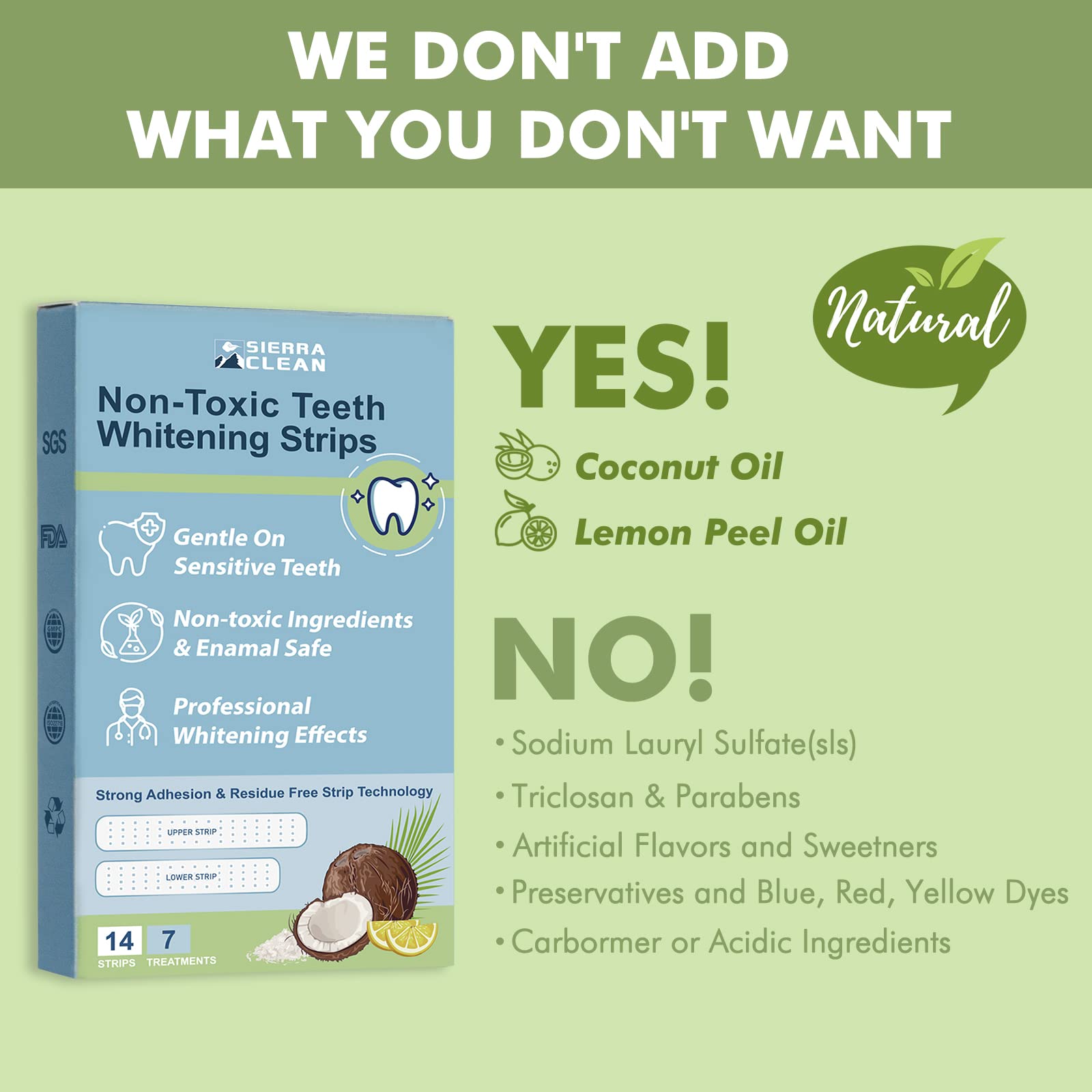 Enamel-safe whitening strips