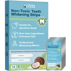 Sierra Clean Teeth Whitening Strips package showing 7 treatments