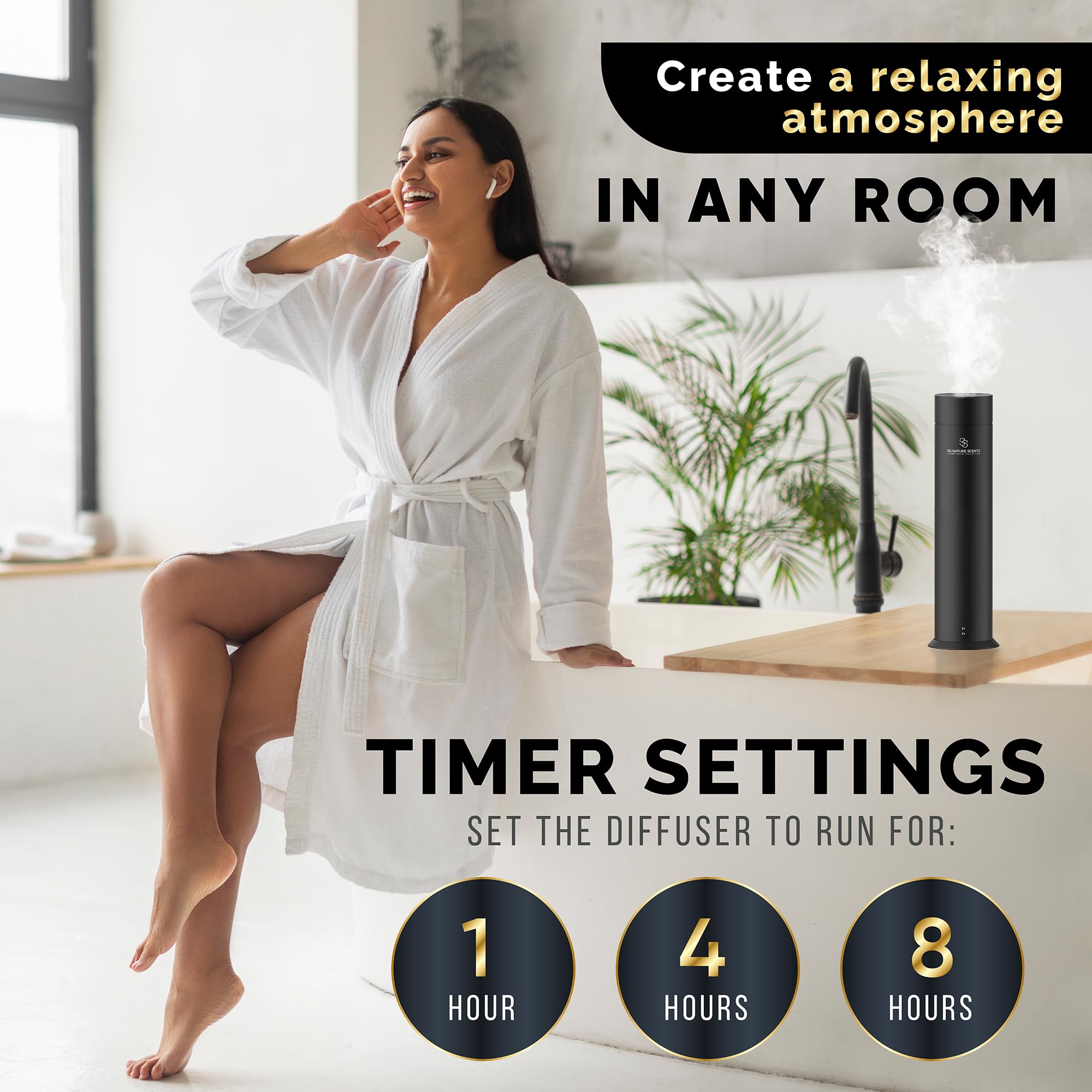 Signature Scents diffuser app control interface for Bluetooth management