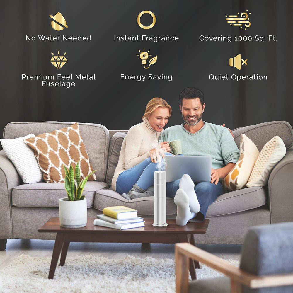 Signature Scents diffuser covers up to 1000 sq ft for large spaces