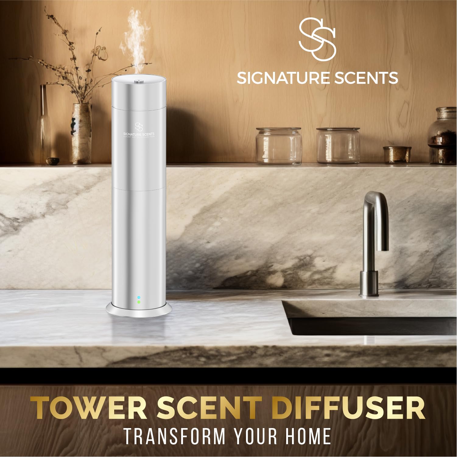 Signature Scents diffuser ideal for hotel rooms delivering consistent fragrance