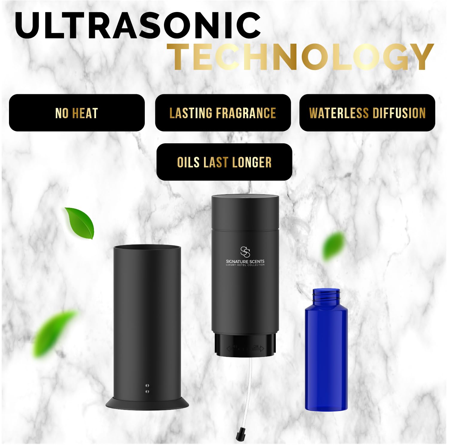 Signature Scents ultrasonic diffusion without heat preserves oil potency