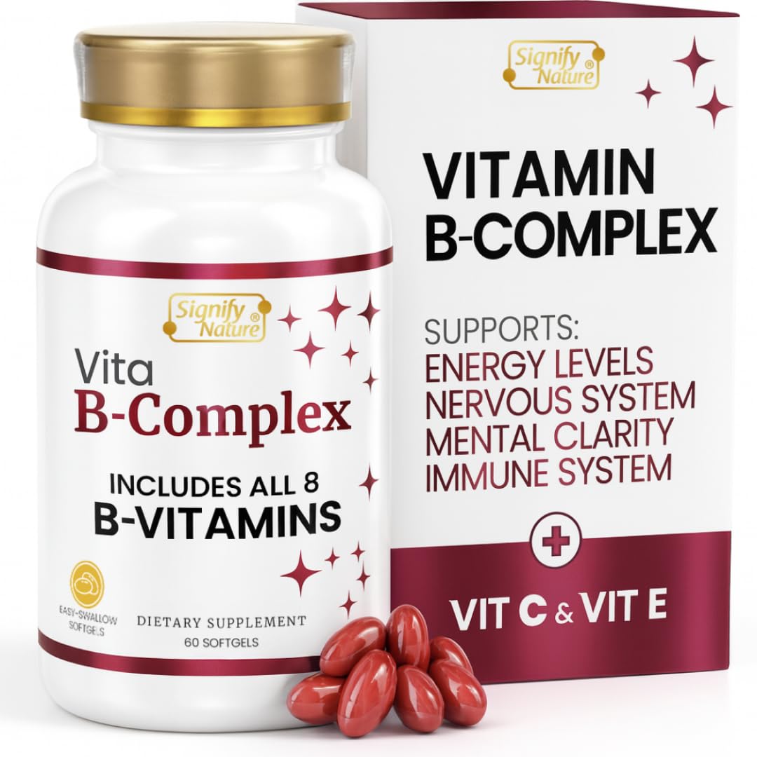Signify Nature VitaBComplex bottle and softgels packaging
