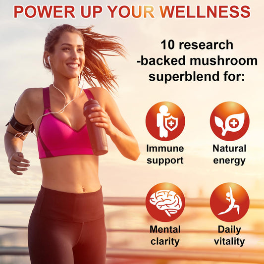 SIGNILIFE 10 in 1 Mushroom Supplement softgels capsules