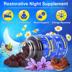 Sugar-free gummy with no melatonin imagery