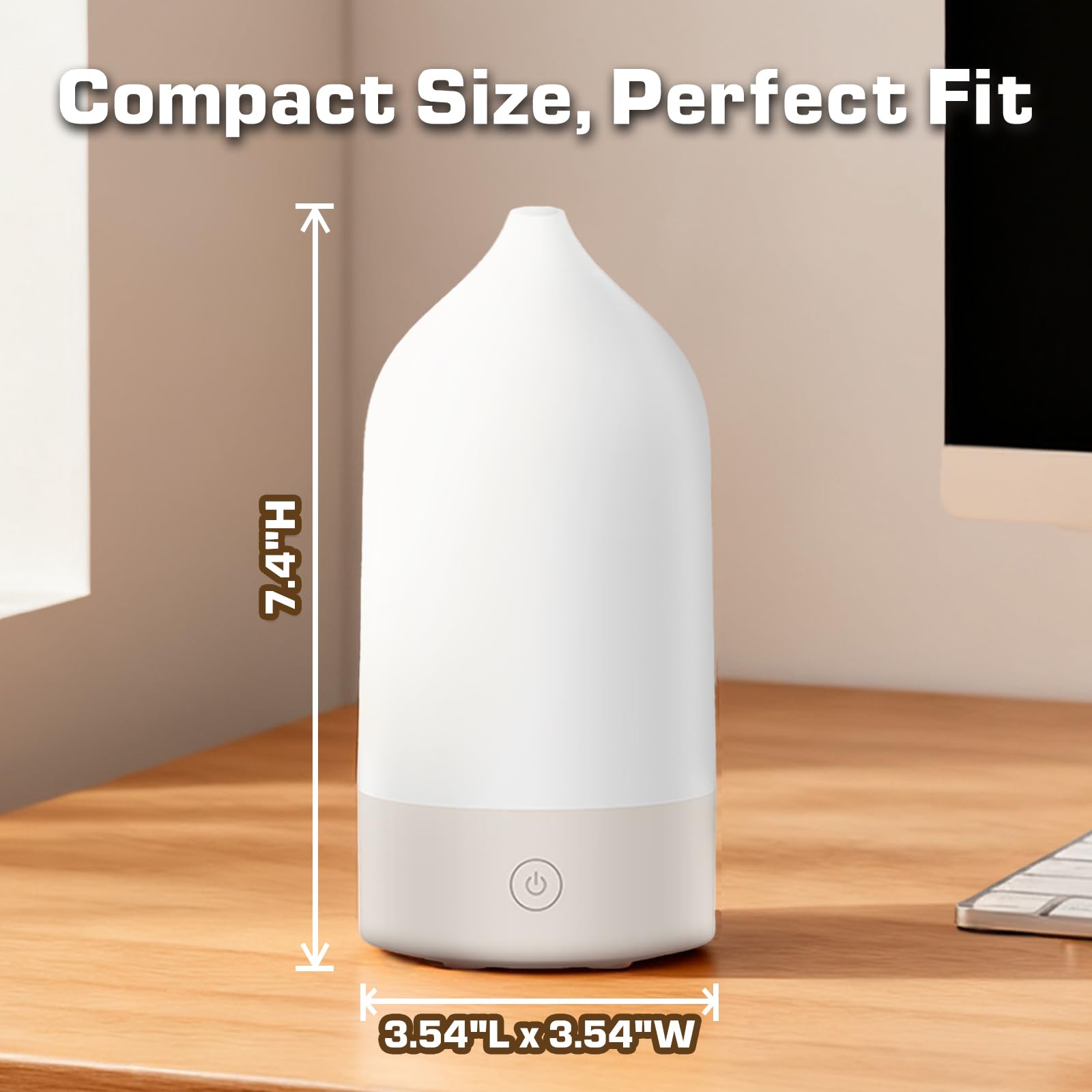 SIHUADON diffuser 7-color night light showcases soothing color cycle for relaxation.