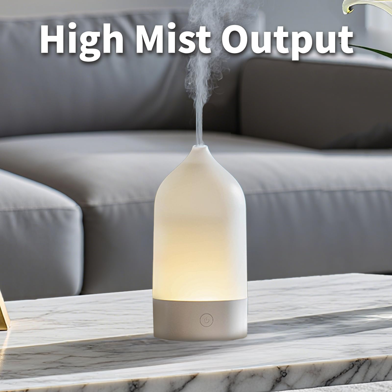 SIHUADON diffuser whisper-quiet operation supports focused work or restful sleep.