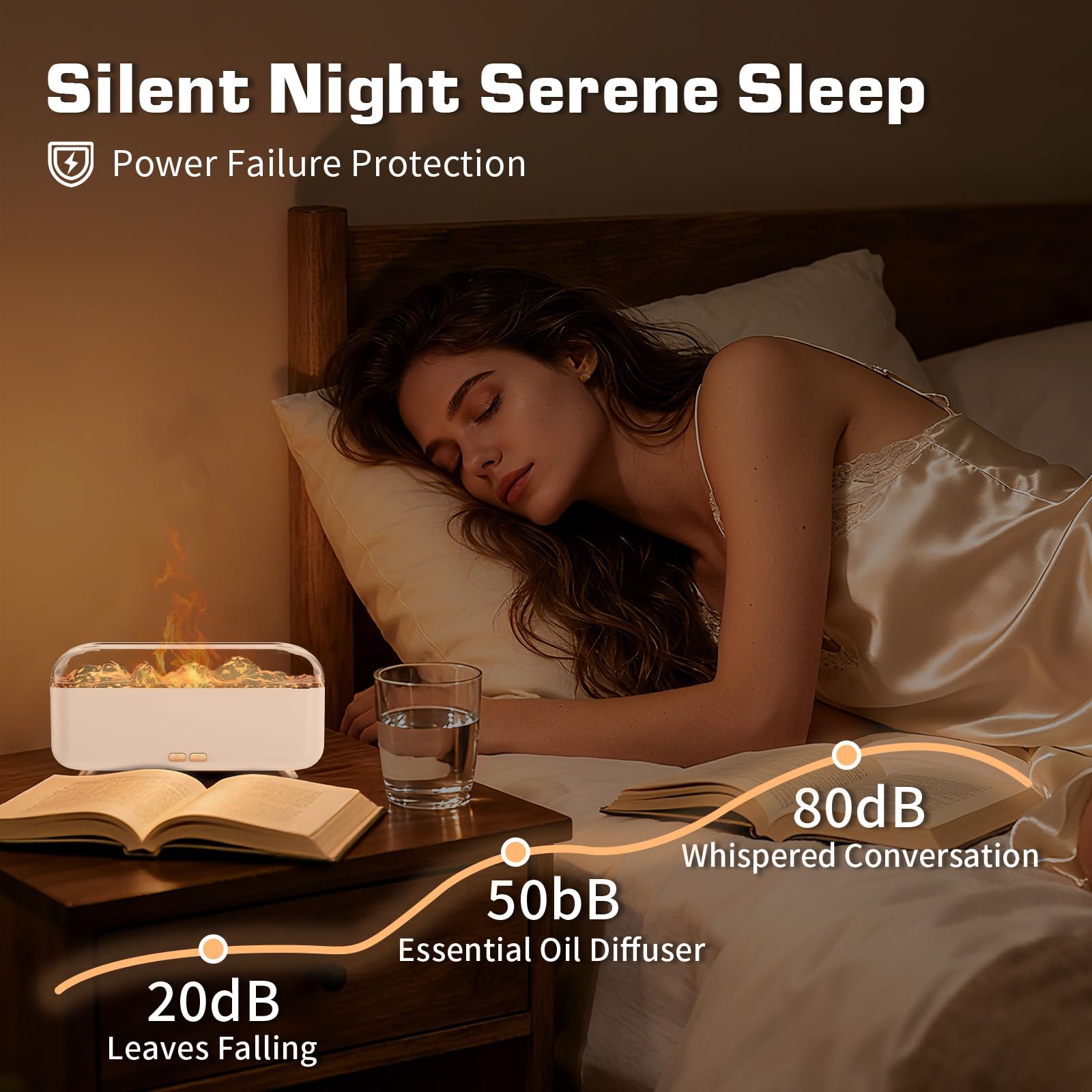 SIHUADON diffuser whisper-quiet operation for focus or sleep