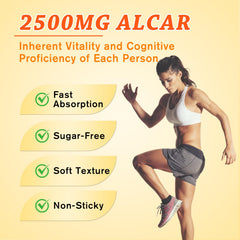 Sijigood Acetyl L-Carnitine Gummies Mango Flavor 120 Count - Vitamin blend graphic