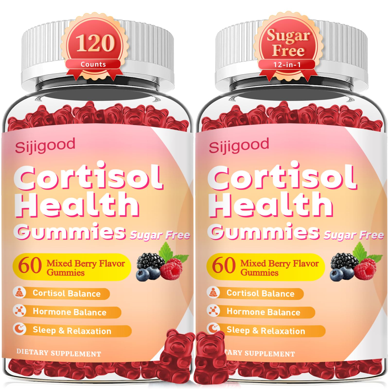 Sijigood Cortisol Gummies 2-pack hero image