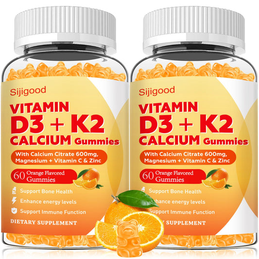Hero image of Sijigood Vitamin D3 K2 Gummies in orange flavor