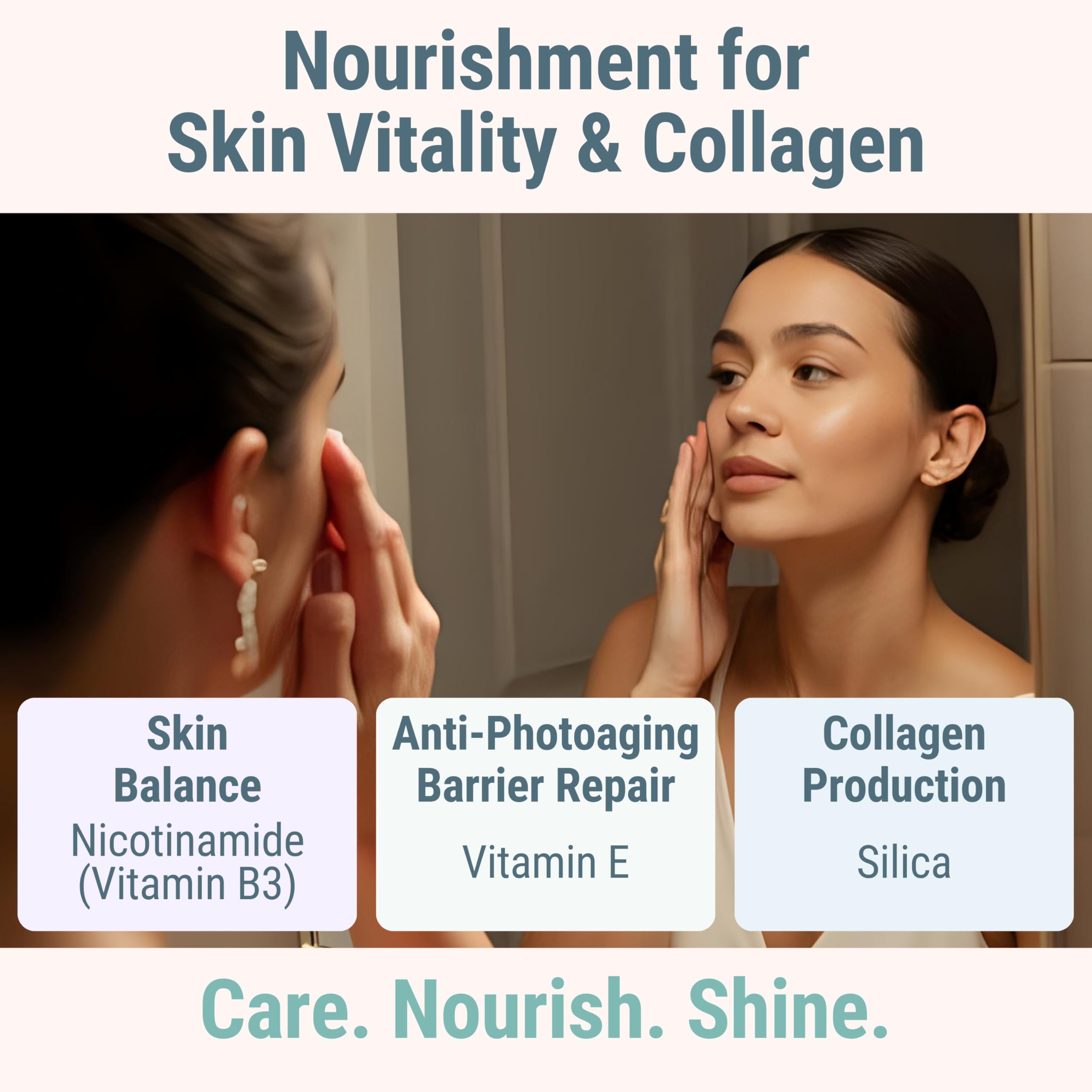 Silica nutrient for skin support
