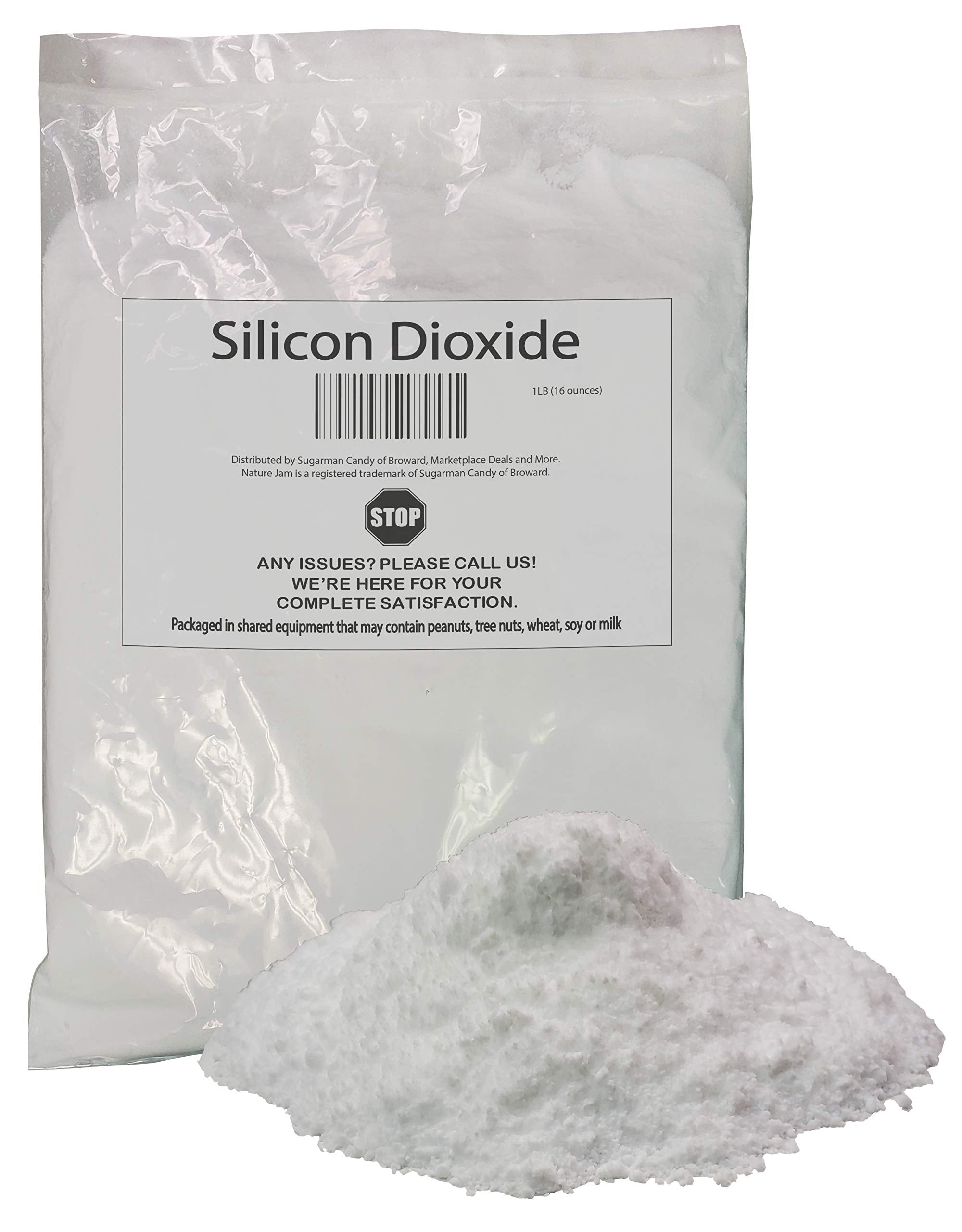 1 lb Silicon Dioxide (Silica) powder – anti-caking agent, white 16 micron, tasteless and odorless