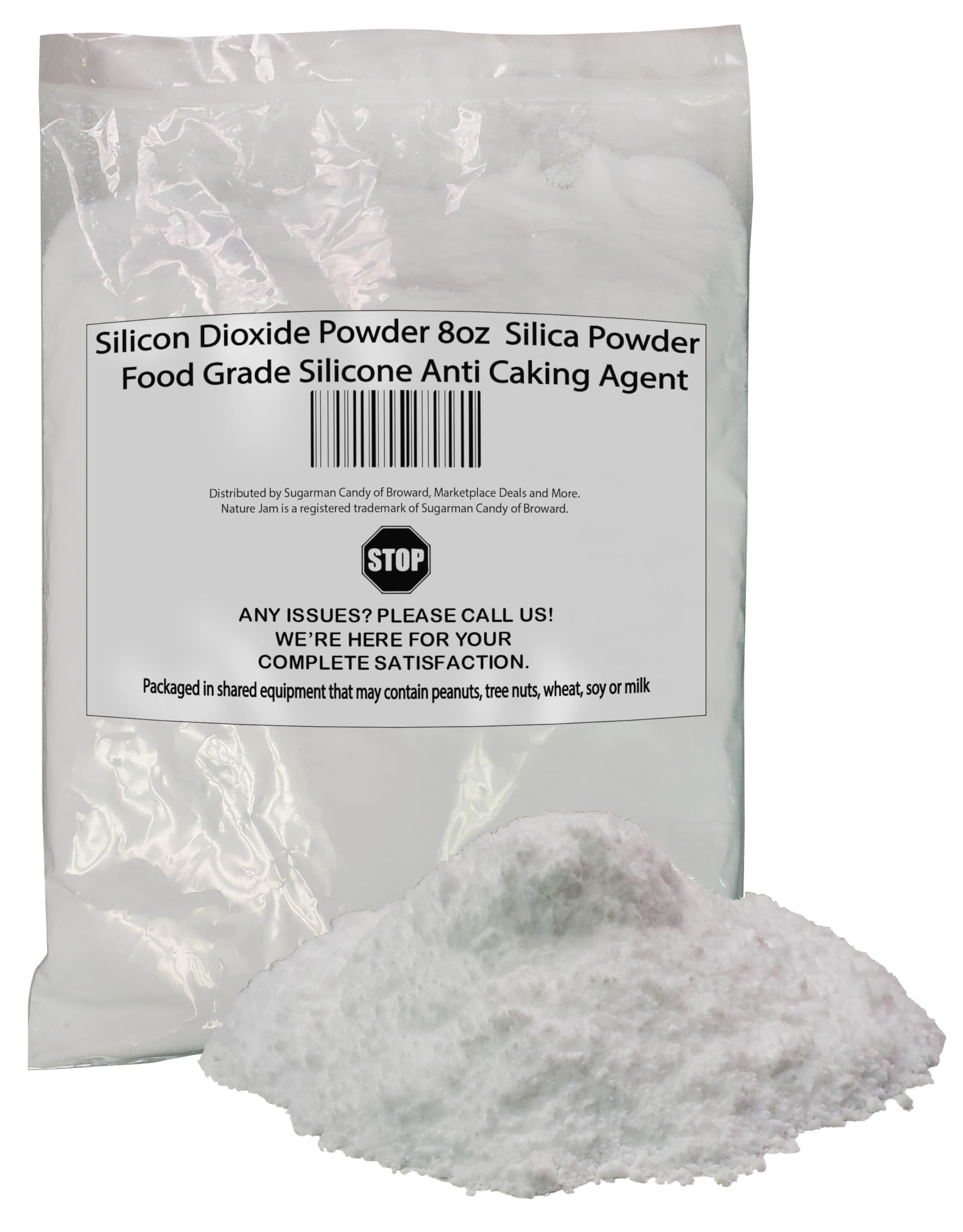 Silicon Dioxide Powder 8oz - Silica Powder - Anti-Caking Agent - Food Grade
