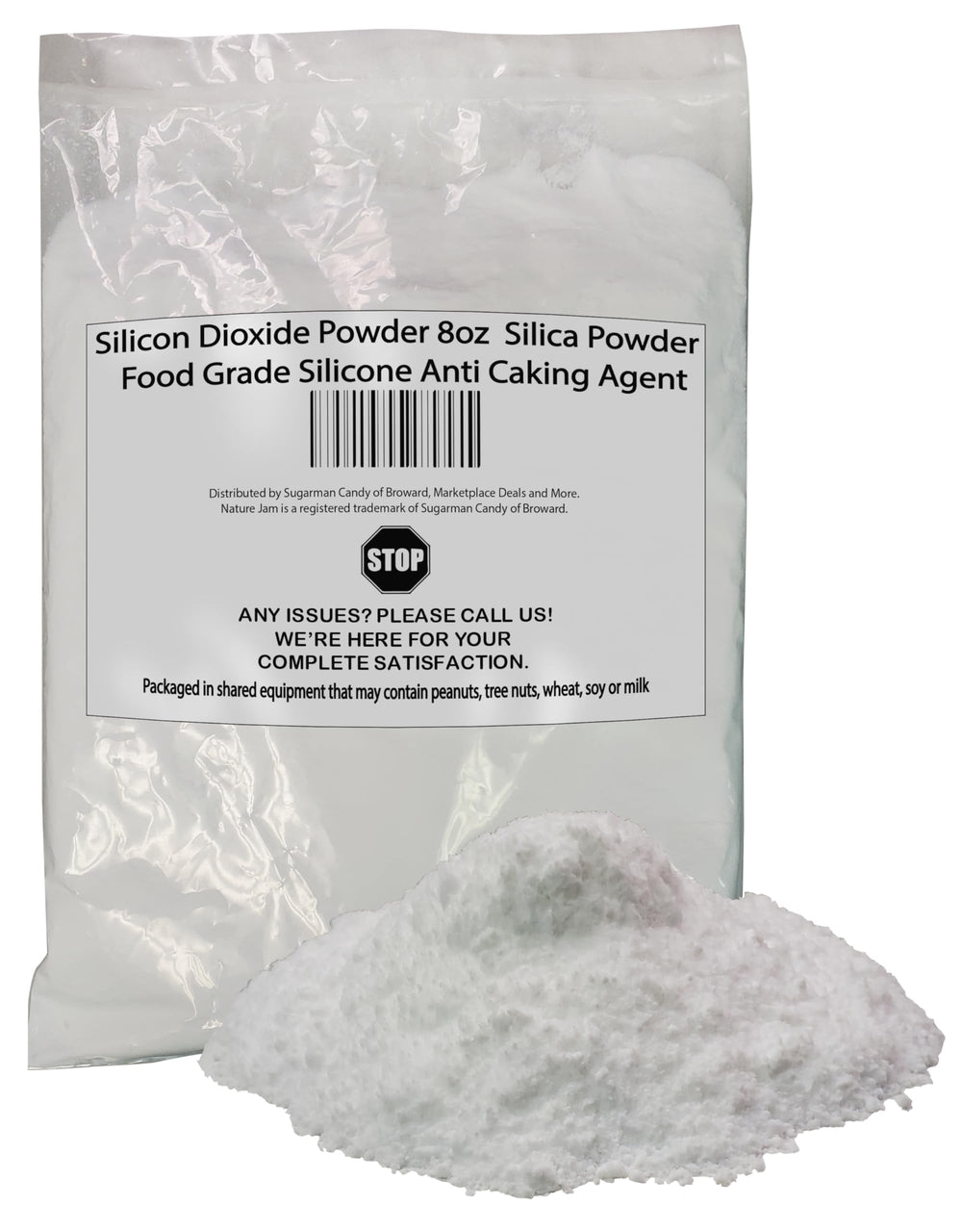 Silicon Dioxide Powder 8oz - Silica Powder - Anti-Caking Agent - Food Grade