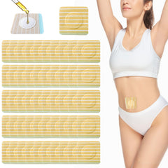 Front view of silicone castor oil belly button patch