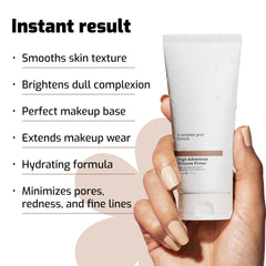 Silicone Face Primer dispense action demonstrates fast-absorbing, non-greasy formula.