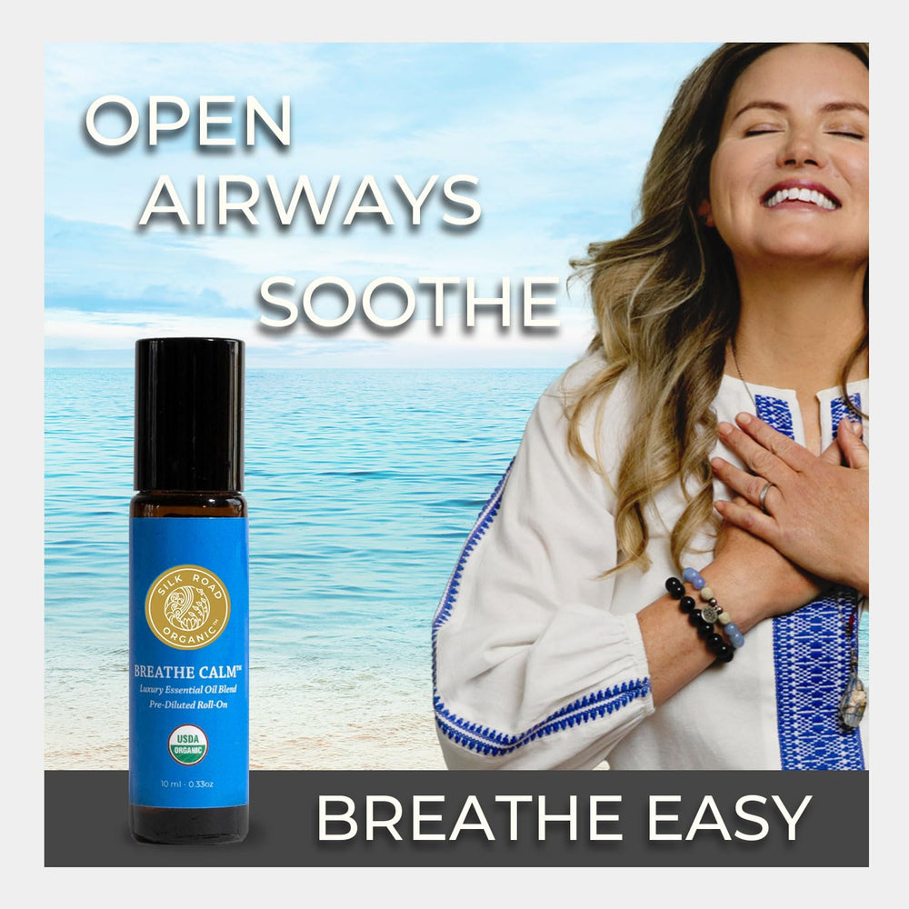 How to use Silk Road Breathe Calm roll-on for breathing support