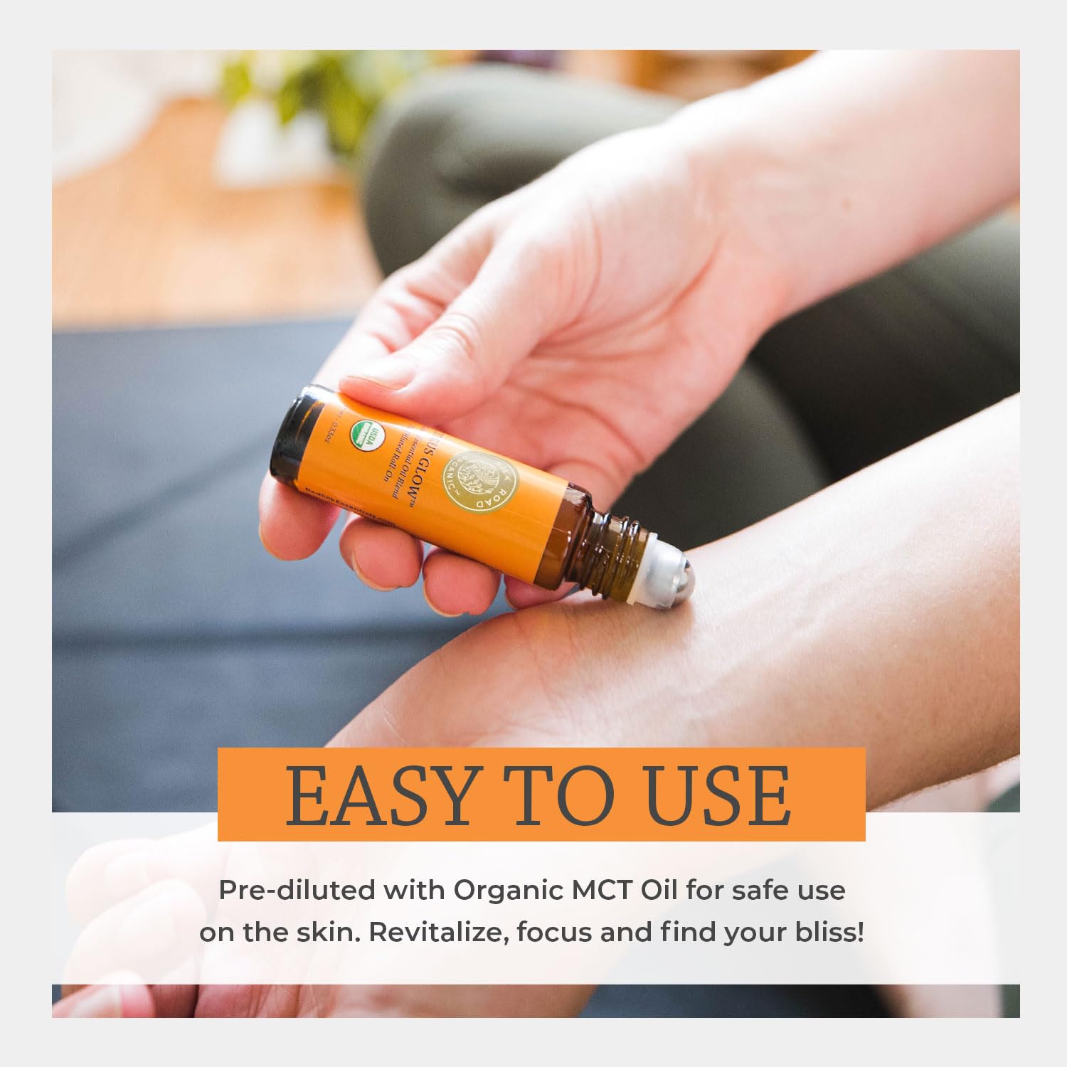 Travel-friendly roll-on bottle for on-the-go use
