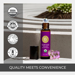 MCT carrier oil with Clary Sage essential oil in roll-on