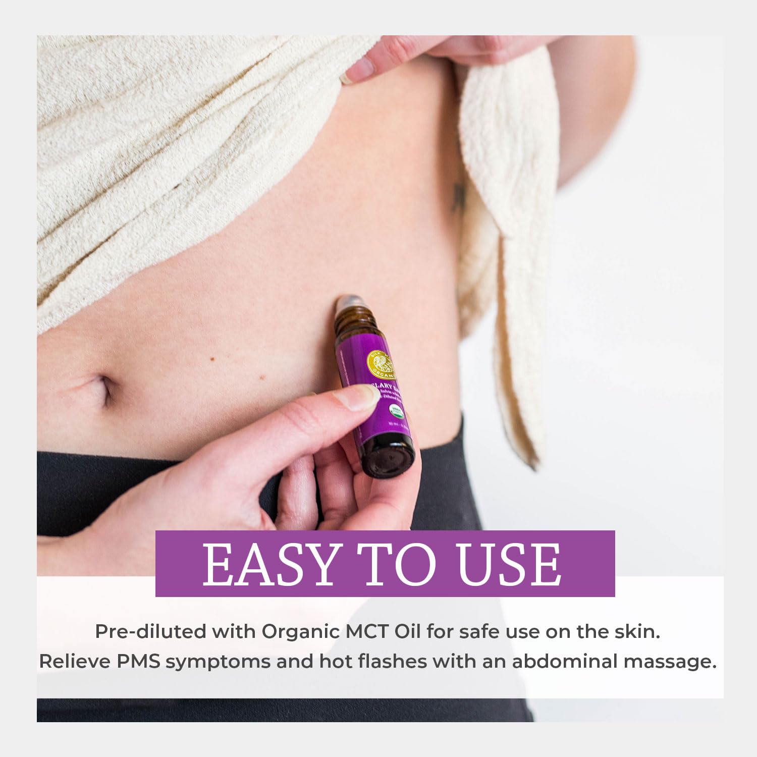 Travel-friendly 10 ml aromatherapy roll-on