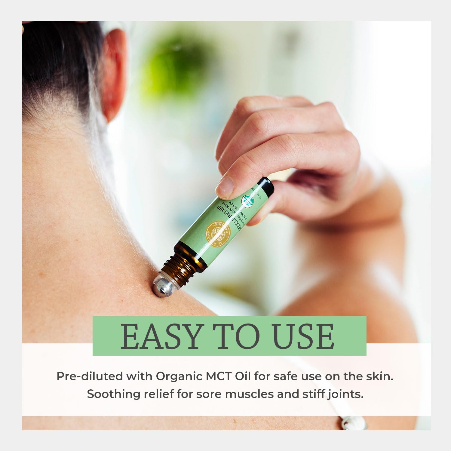 10 ml Silk Road Muscle Relief Roller compact packaging for travel