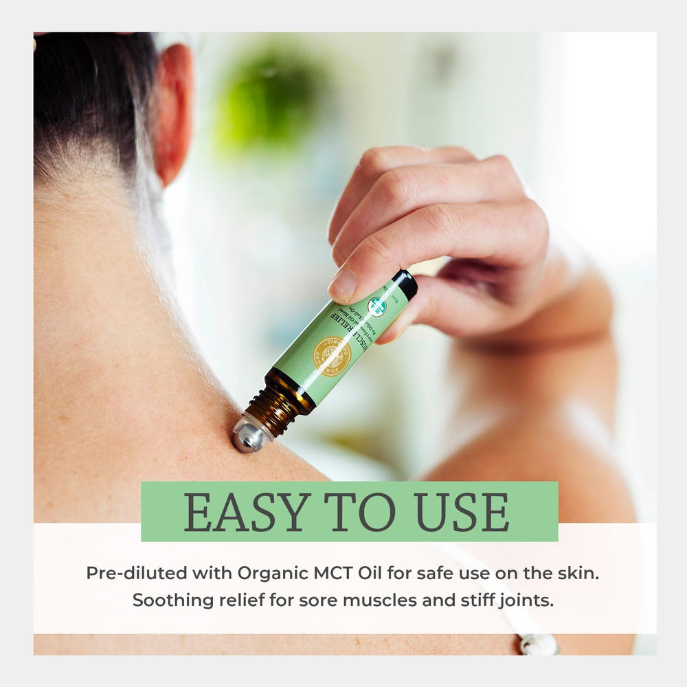 10 ml Silk Road Muscle Relief Roller compact packaging for travel