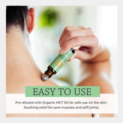 10 ml Silk Road Muscle Relief Roller compact packaging for travel