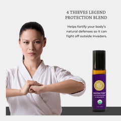 Silk Road Protector label with USDA Organic seal