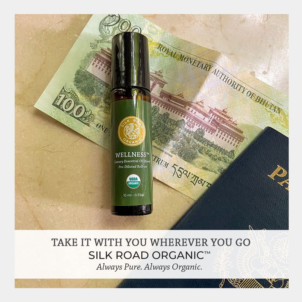 Compact travel-friendly 10 ml essential oil roller