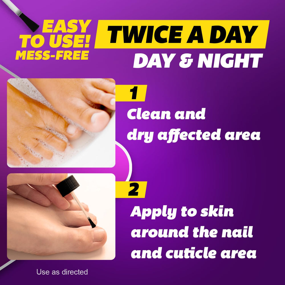 Cuticle area receiving targeted Silka antifungal liquid during routine care.
