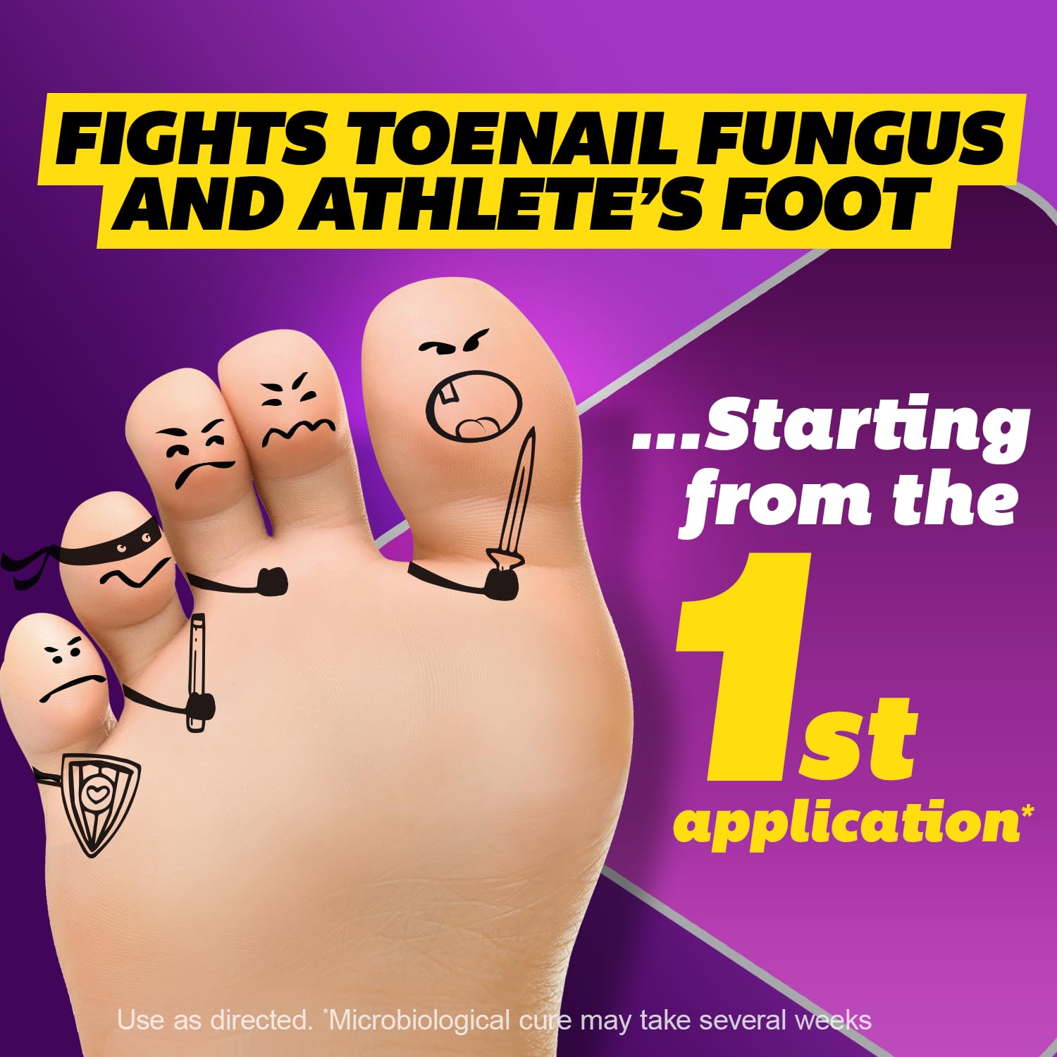 Silka antifungal liquid around cuticle for precise, mess-free application.