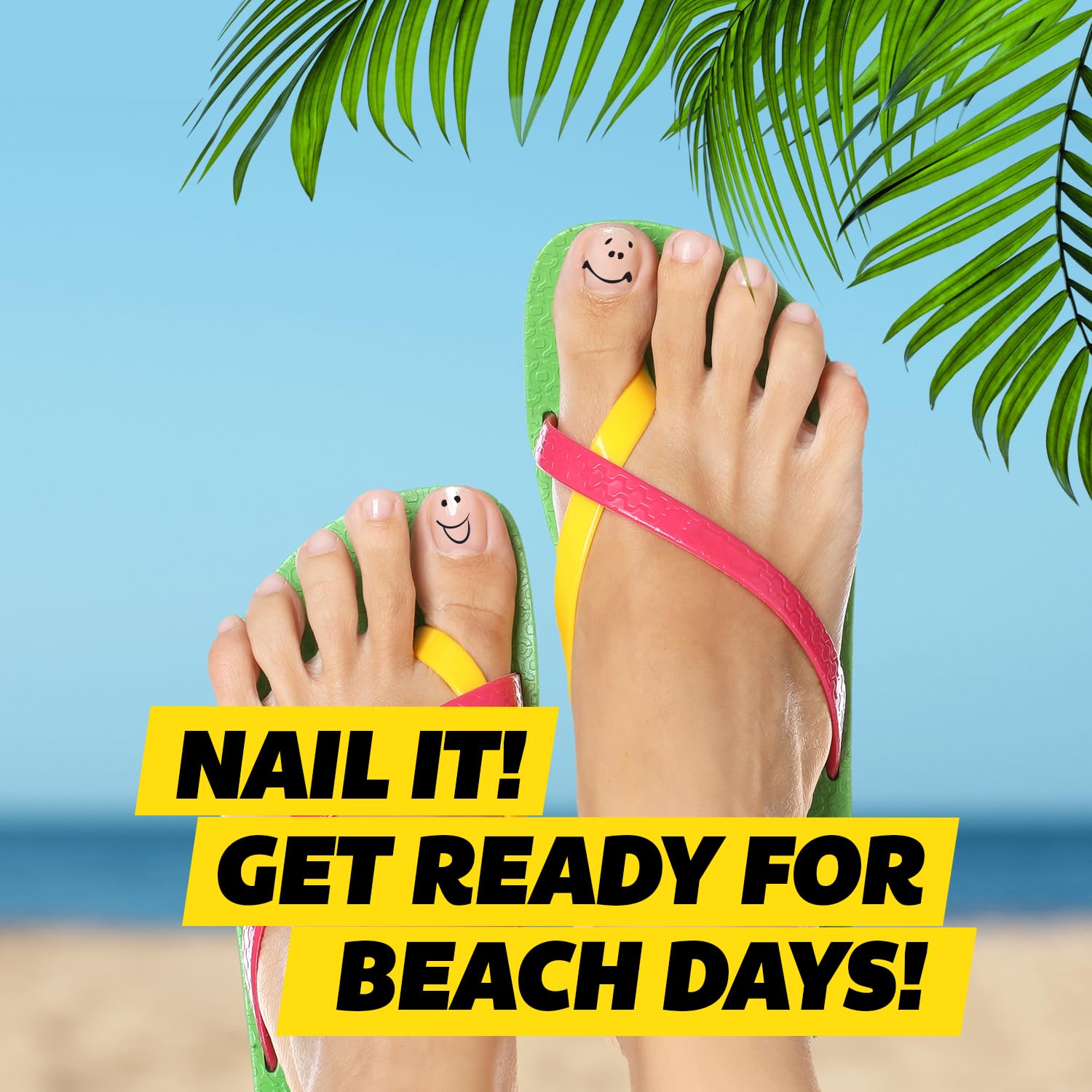 Precision brush applying thin layer to clean, dry nail surroundings.