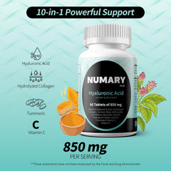 Close-up of SILKMYST bottle label highlighting hyaluronic acid and collagen