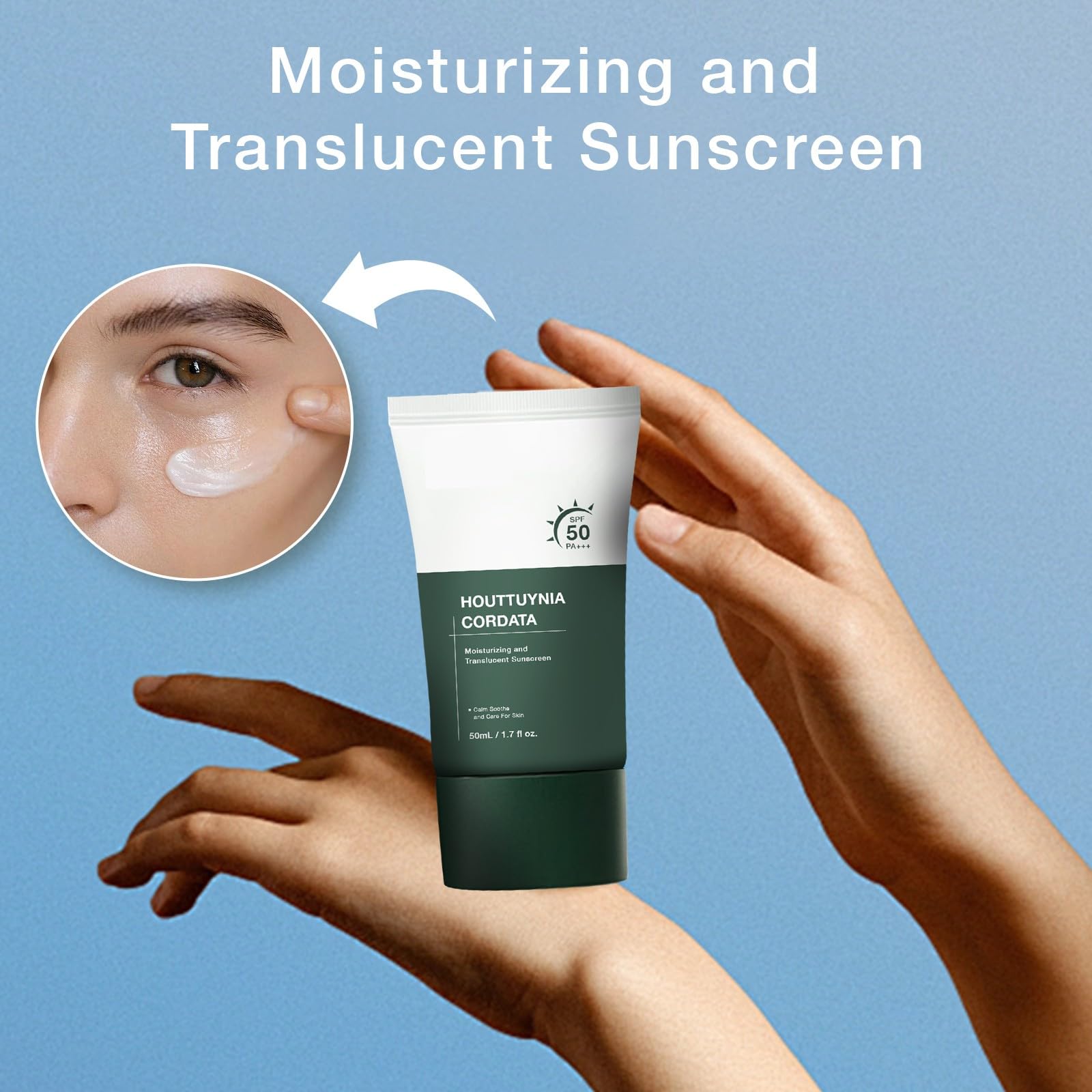 Silky Moisture Sunscreen provides a cooling sensation on application.